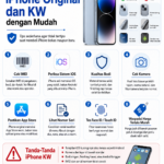 Panduan mengenali iPhone original dan KW dengan mudah lewat cek fisik, IMEI, sistem iOS, garansi, dan tips aman sebelum membeli.
